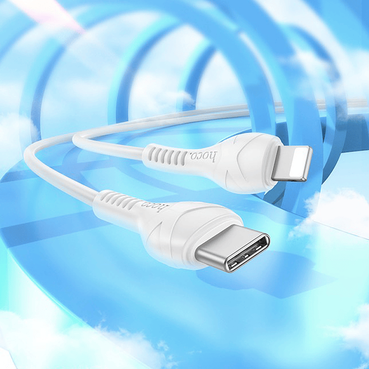 Cable Hoco X37 Cool power PD a Lightning, Blanco 4