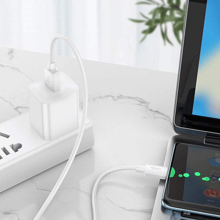 Cable Hoco X96 Hyper USB ATipo C 1m 27W Blanco 4