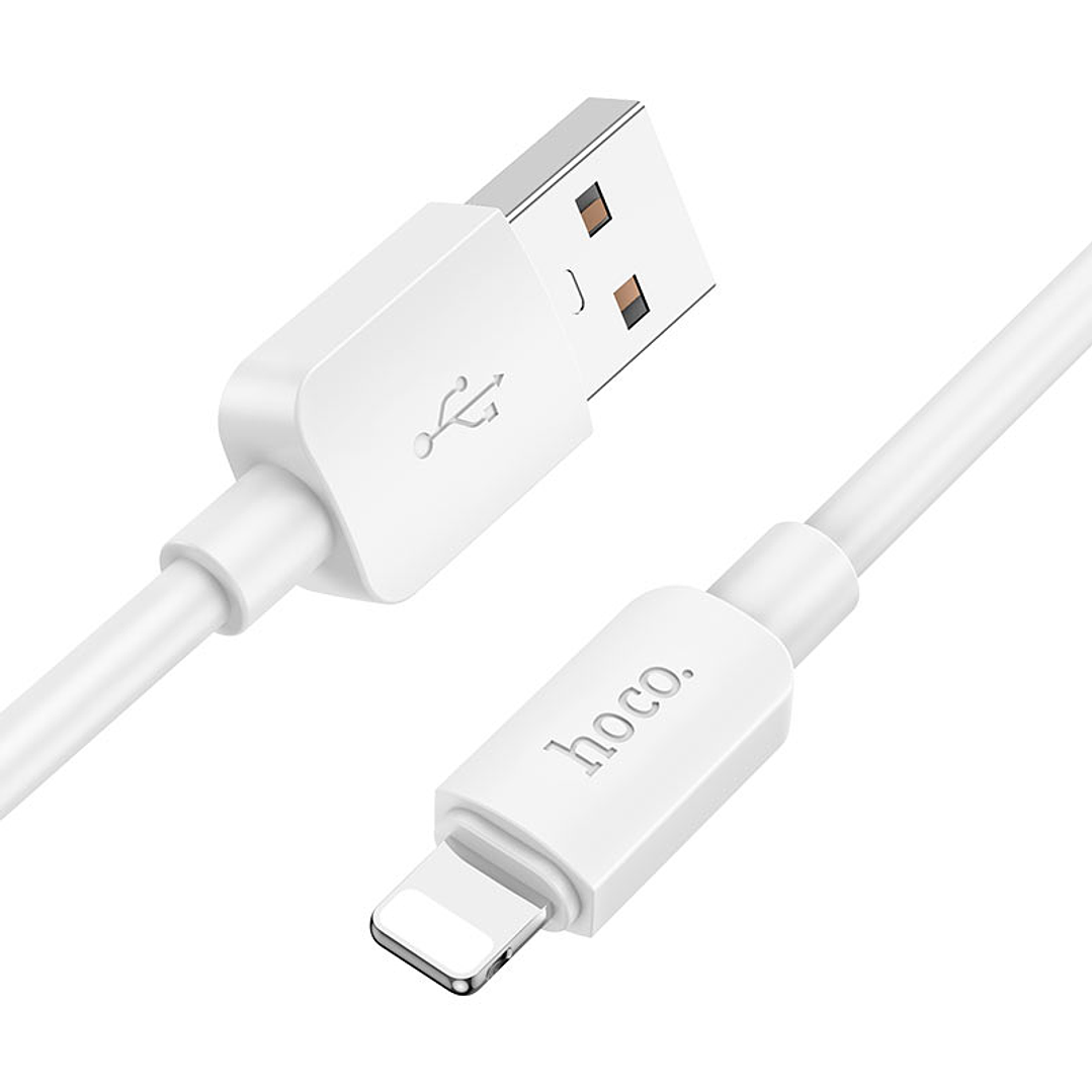 Cable Hoco X96 Hyper USB A Lightning 1m 2.4A Blanco 1