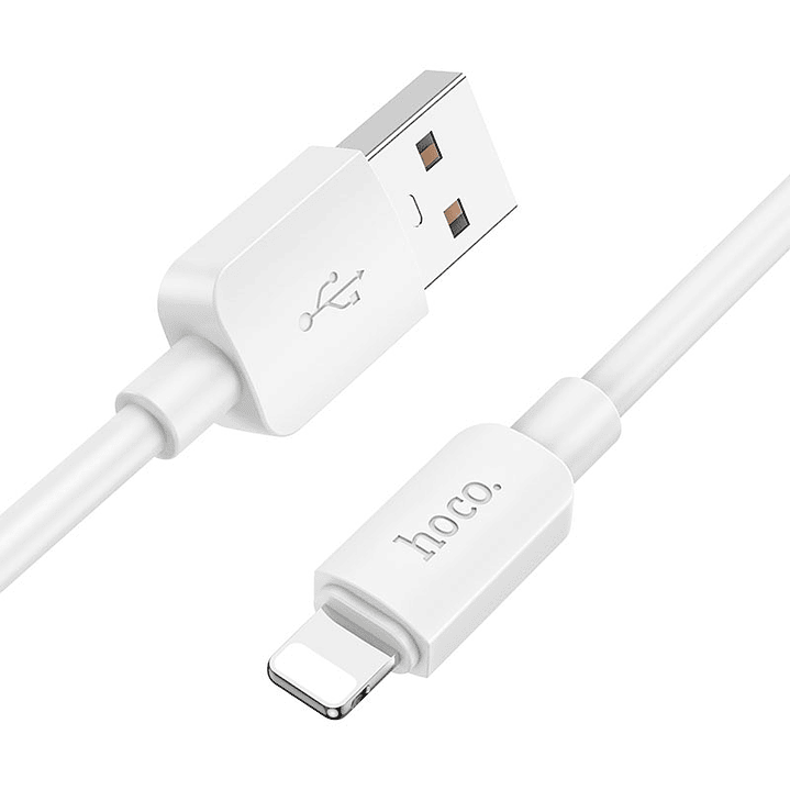 Cable Hoco X96 Hyper USB A Lightning 1m 2.4A Blanco 1