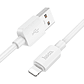 Cable Hoco X96 Hyper USB A Lightning 1m 2.4A Blanco - Miniatura 1