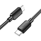 Cable Hoco X96 Hyper 60W Tipo C a Tipo C Negro, 1m - Miniatura 5