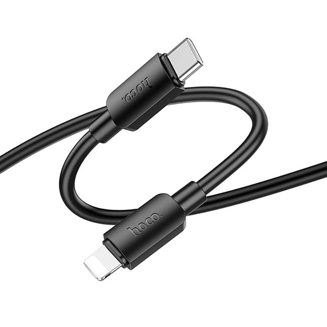 Cable Hoco X96 USB Tipo C PD a Lightning 1m 2.4A Negro 4