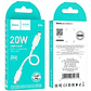 Cable Hoco X96 Hyper USB Tipo C PD a Lightning 25cm Blanco - Miniatura 2