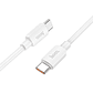 Cable Hoco X96 Hyper 100W USB Tipo C a USB Tipo C Blanco - Miniatura 1