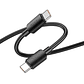 Cable Hoco X96 Hyper USB Tipo C a USB Tipo C 100W 1m Negro - Miniatura 4