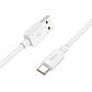 Cable Hoco X96 Hyper USB A Tipo C 1m 100W Blanco - Miniatura 3