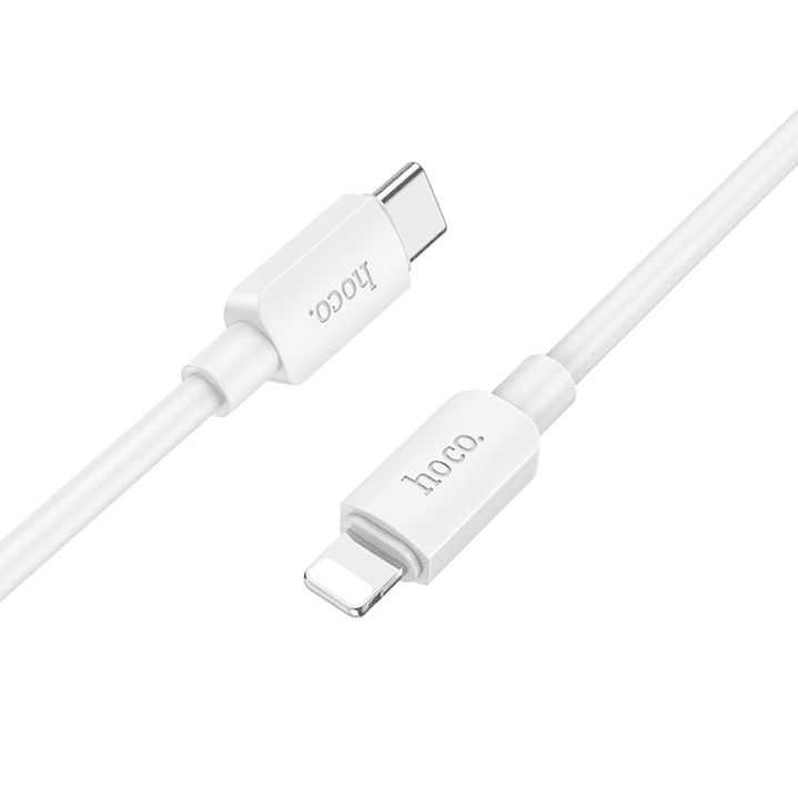 Cable Hoco X96 Hyper USB C PD a Lightning 2.4A 1m Blanco 3