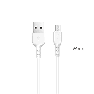 Cable Hoco X20 data Flash Micro USB 2A 2m Blanco