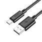 Cable Hoco X88 Gratified USB A Tipo C 3A 1m Negro - Miniatura 1