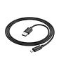Cable Hoco X88 Gratified USB A MicroUSB 1m 2.4A Negro - Miniatura 3