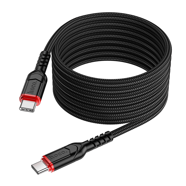Cable Hoco X59 Victory 60W USB C a USB C 2m Negro 3