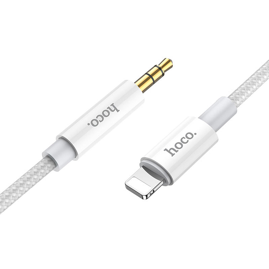 Adaptador de Audio Hoco UPA19 Lightning a 3.5mm Silver 1