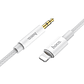 Adaptador de Audio Hoco UPA19 Lightning a 3.5mm Silver - Miniatura 1