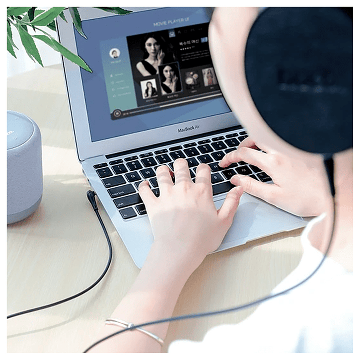 Cable Auxiliar Hoco UPA14 Jack 3.5mm 2m Negro 5