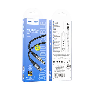 Cable Audio Hoco UPA26 Tipo C Negro