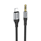 Cable Audio Hoco UPA26 Lightning Negro - Miniatura 1