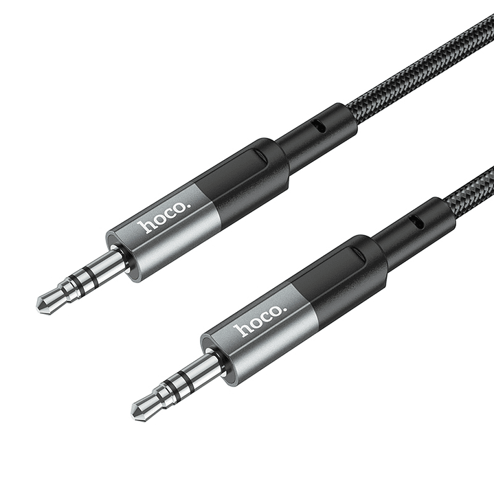 Cable de Audio Hoco UPA23 Jack 3.5mm a Jack 3.5mm Metal Grey 1
