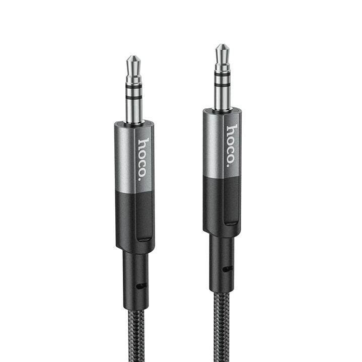Cable de Audio Hoco UPA23 Jack 3.5mm a Jack 3.5mm Metal Grey 3