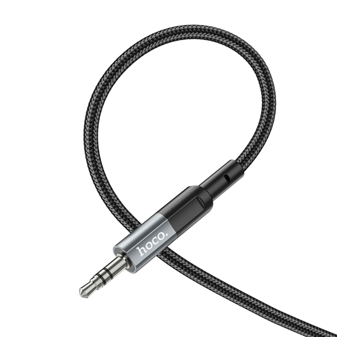 Cable de Audio Hoco UPA23 Jack 3.5mm a Jack 3.5mm Metal Grey 4