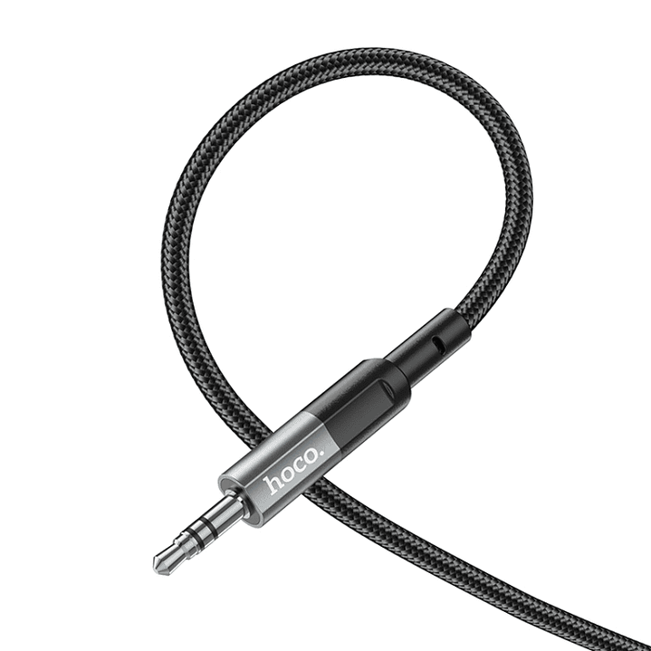 Cable de Audio Hoco UPA23 Jack 3.5mm a Jack 3.5mm Metal Grey 4