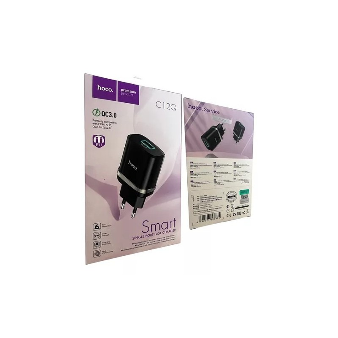 Cargador Hoco C12Q Sin Cable Qc3.0  2