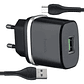 Cargador Hoco C12Q con cable Micro Qc3.0 Negro  - Miniatura 1