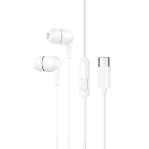 Audífono Hoco M97 Tipo C Blanco