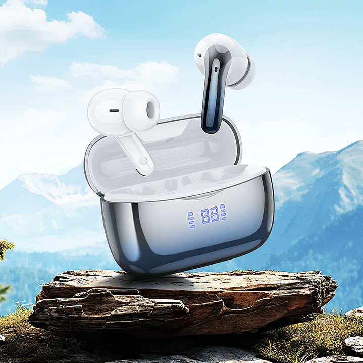 Audífonos Bluetooth HOCO EQ16 SHINETRU WRLS ANC+ ENC NOISE AZUL 4