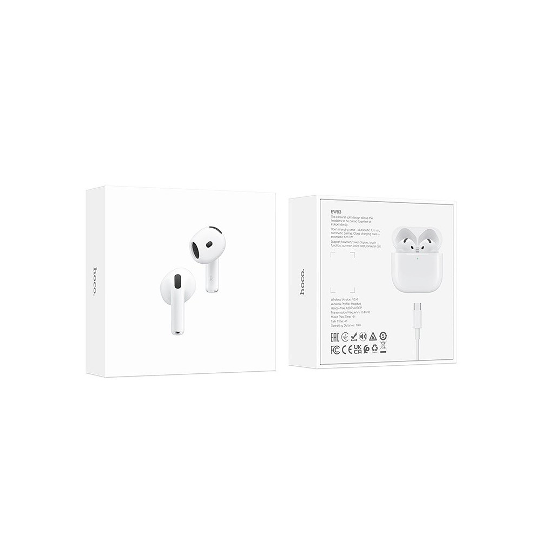 Audífonos Hoco TWS EW83 Blanco 5