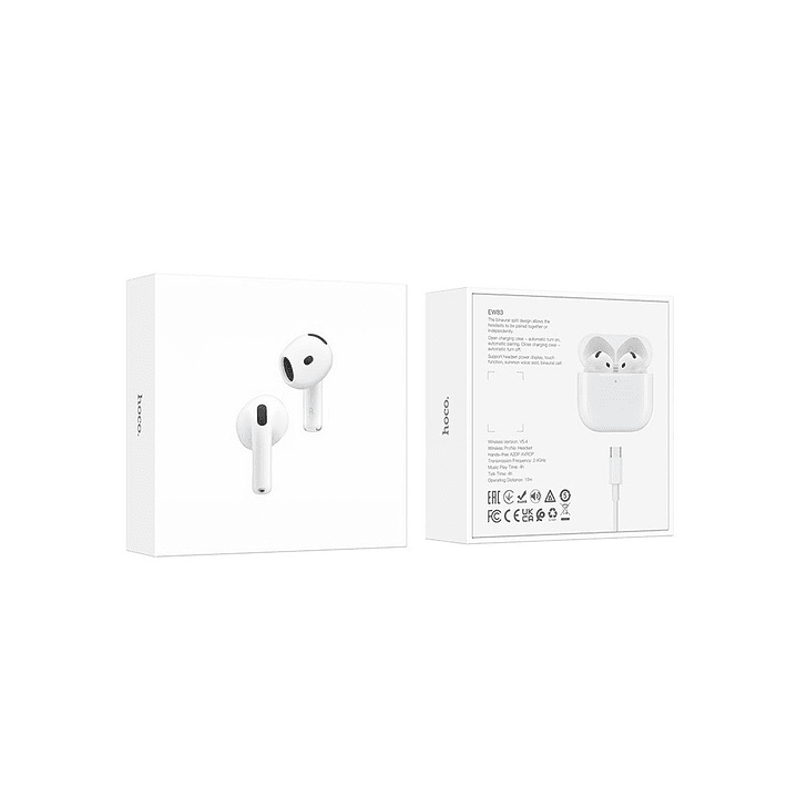 Audífonos Hoco TWS EW83 Blanco 5