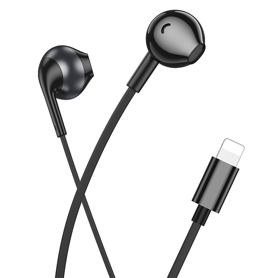 Audífono Hoco M115 Lightning Negro 1