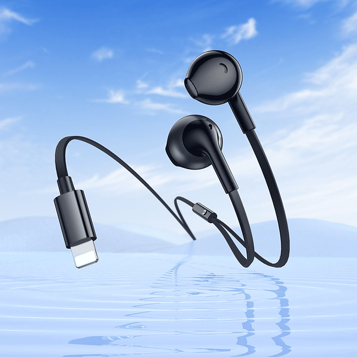 Audífono Hoco M115 Lightning Negro 5