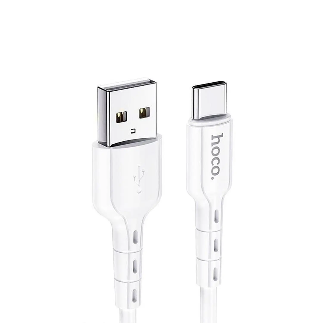 Cable HOCO DU01 USB - TIPO C BLANCO 1