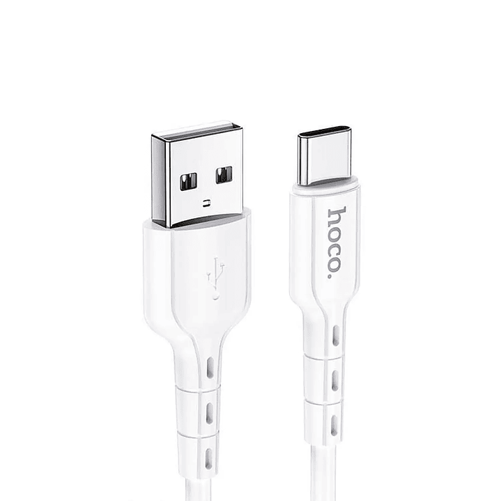 Cable HOCO DU01 USB - TIPO C BLANCO 1