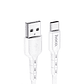 Cable HOCO DU01 USB - TIPO C BLANCO - Miniatura 1