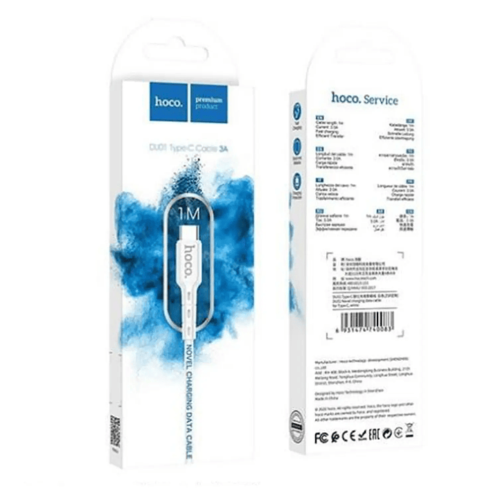 Cable HOCO DU01 USB - TIPO C BLANCO 4