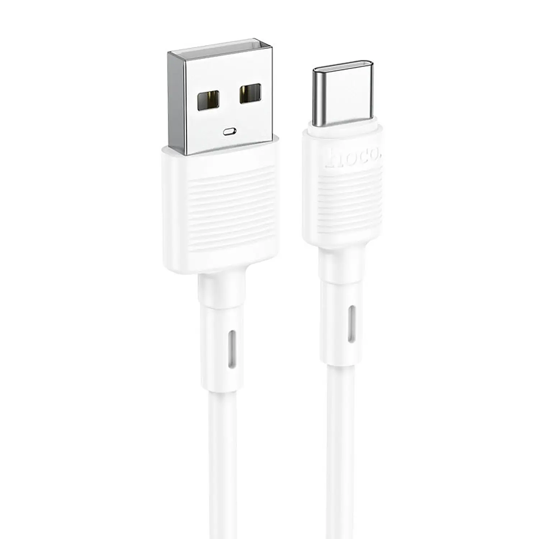 Cable HOCO X83 VICTORY USB - TIPO C BLANCO 1