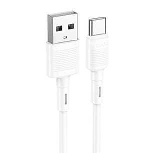 Cable HOCO X83 VICTORY USB - TIPO C BLANCO