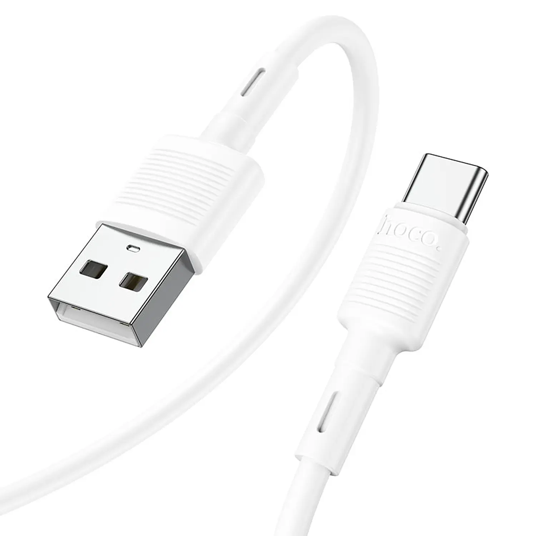 Cable HOCO X83 VICTORY USB - TIPO C BLANCO 2