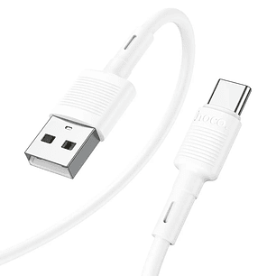 Cable HOCO X83 VICTORY USB - TIPO C BLANCO