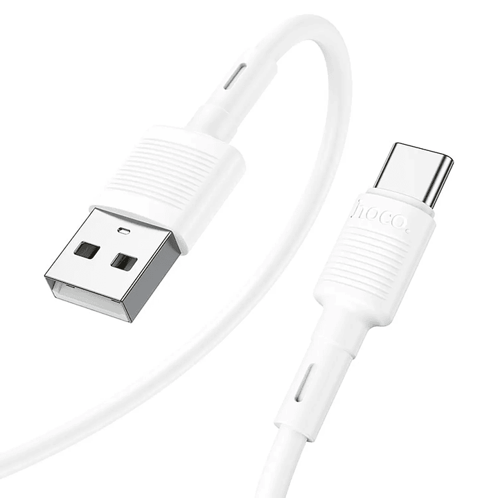 Cable HOCO X83 VICTORY USB - TIPO C BLANCO 2