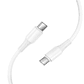 Cable Hoco X120 60W  C to C Blanco - Miniatura 1