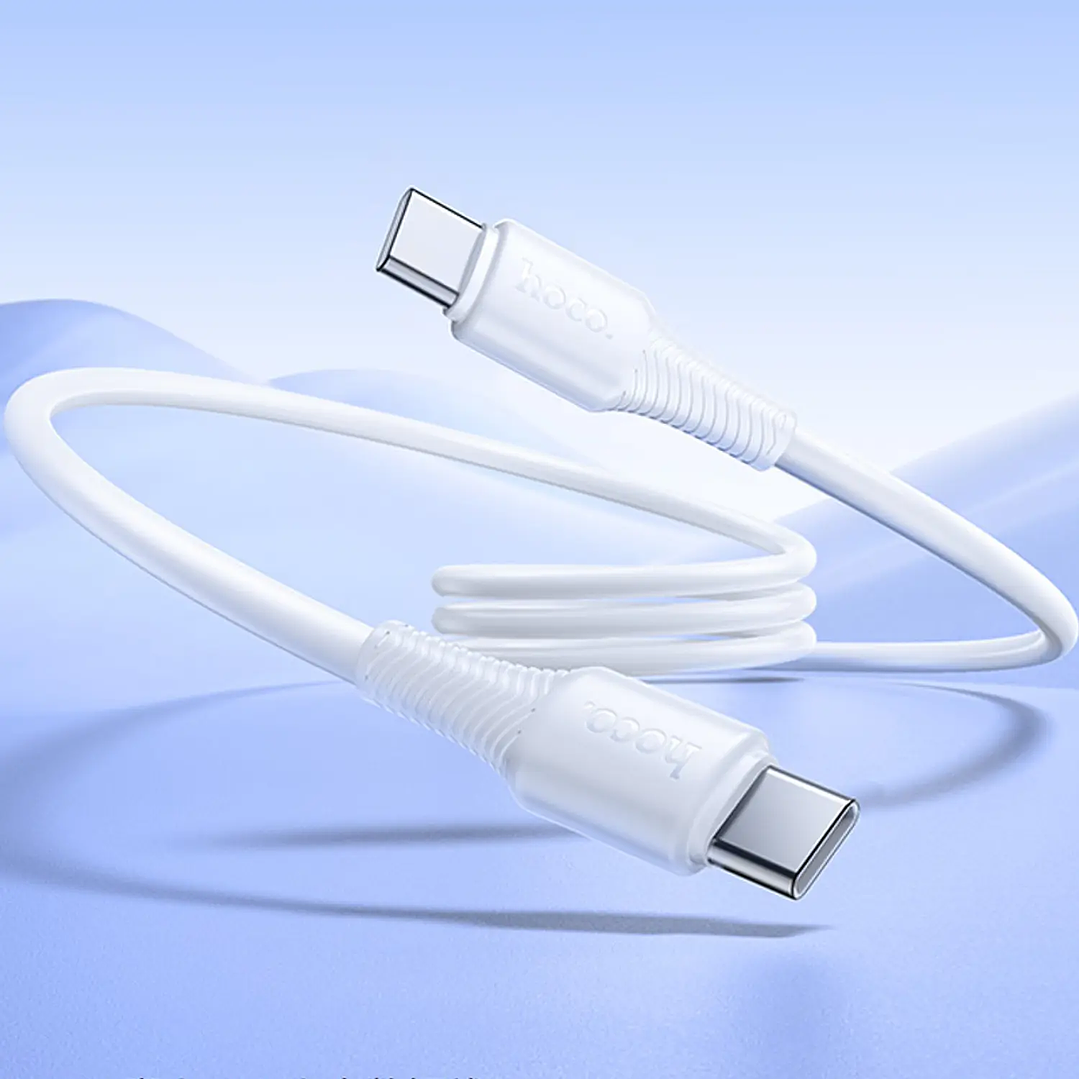 Cable Hoco X120 60W  C to C Blanco 3