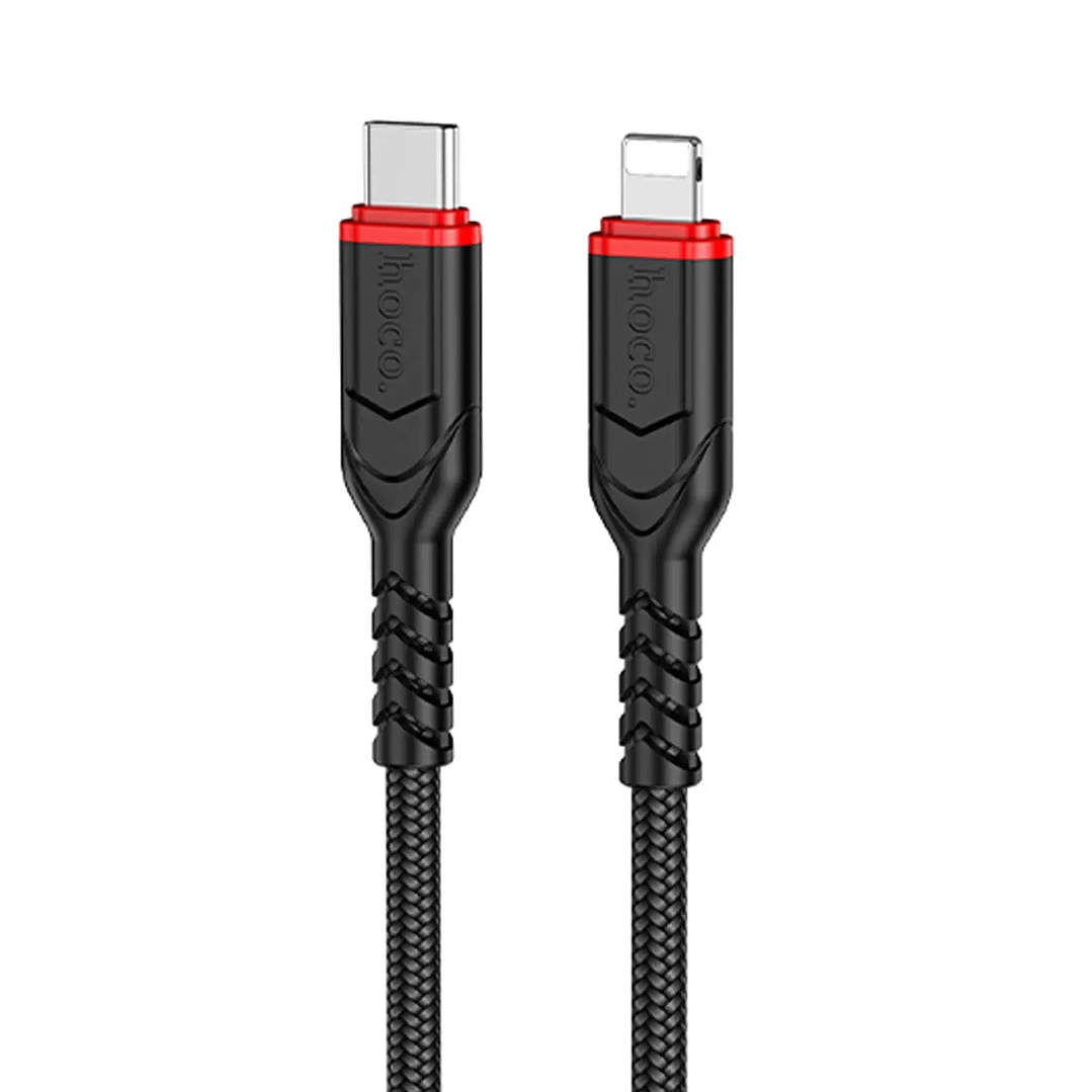 Cable Hoco X59 VICTORY PD - LIGHTNING 2M NEGRO 1