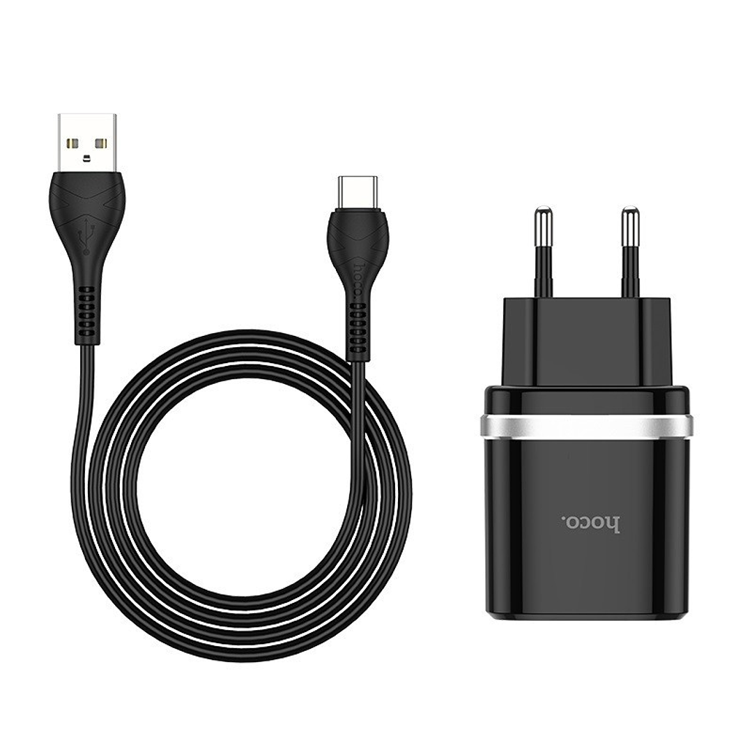 Cragador HOCO C12Q 18W con cable USB-C 5