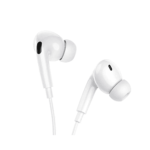 Audífonos Manos Libres HOCO M101 PRO CRYSTAL TIPO C BLANCO