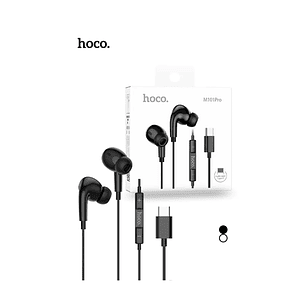 Audífonos Manos Libres HOCO M101 PRO CRYSTAL TIPO C NEGRO