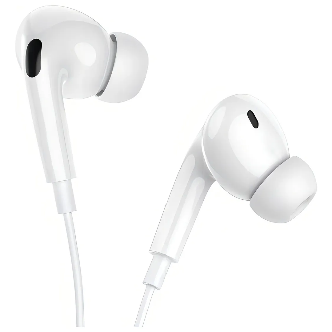 Audífonos Manos Libre HOCO M101 Pro Crystal 3.5 BLANCO 2