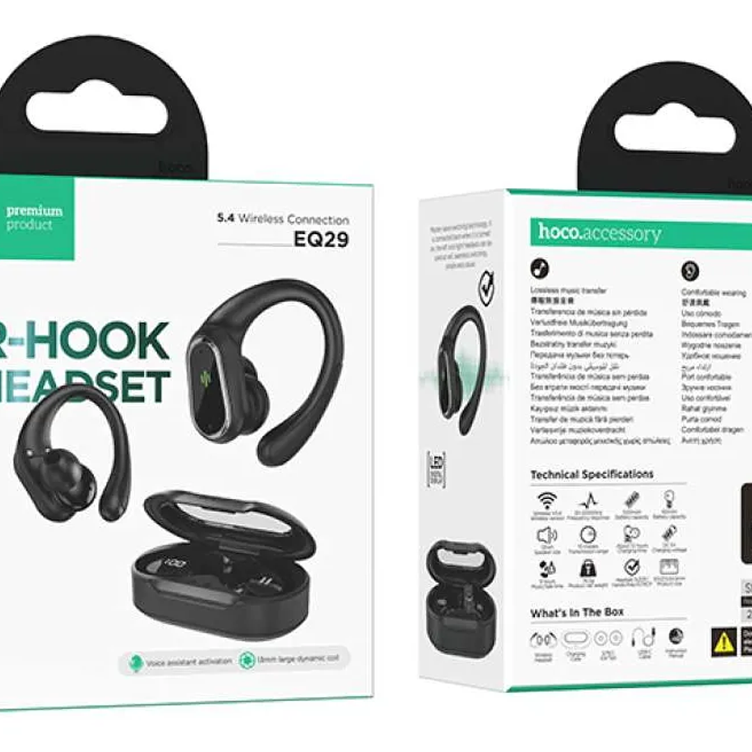 Audífonos Hoco EQ29 Negro 5